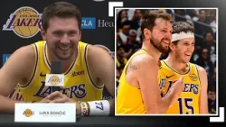 Luka Dončić Talks Connection With Austin Reaves, Hosting Teammates In Slovenia & More at Media Day