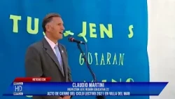 Claudio Martini Jefe Región Educativa 22  Acto de cierre ciclo lectivo 2021