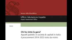 Senate UVI Special: Public Procurement and Joint-Stock Companies in Italy