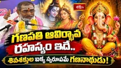 గణపతి ఆవిర్భావ రహస్యం ఇదే.. శివశక్తుల ఐక్య స్వరూపమే గణనాథుడు! - Bramhasri Samavedam Shanmukha Sarma