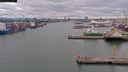 Dublin Port Live Ship Movements on River Liffey