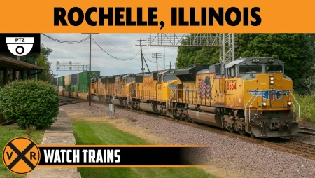 Rochelle Railroad Park Train Cam, Illinois