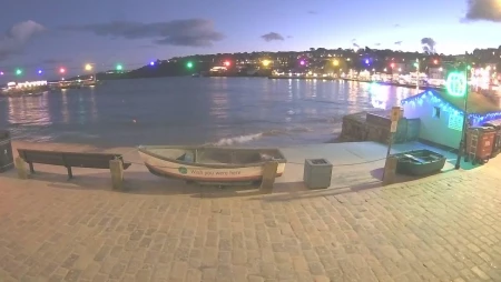 Live of St Ives Harbour in Cornwall, UK.