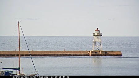 Grand Marais Harbor Live on Lake Superior